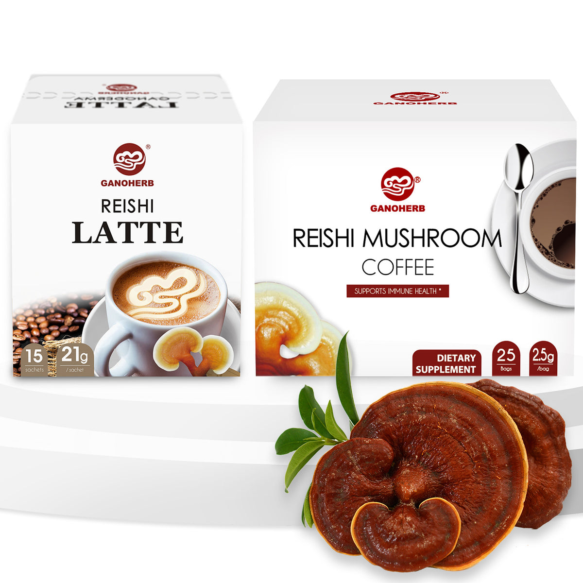 Reishi Mushroom Latte Coffee+ Reishi Mushroom Black Coffee