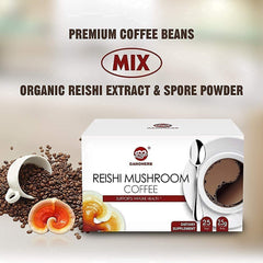 Reishi Mushroom Black Coffee and Reishi Mushroom Green Tea